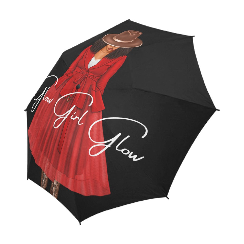 Umbrella - Glow Girl Glow - Red and Black