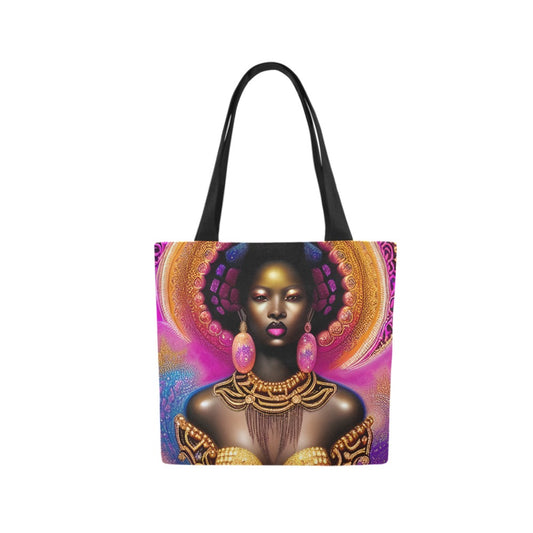 Canvas Tote Bag - Small - Rainbow Fire