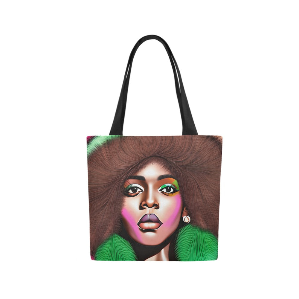 Canvas Tote Bag - Small - Fierce Green