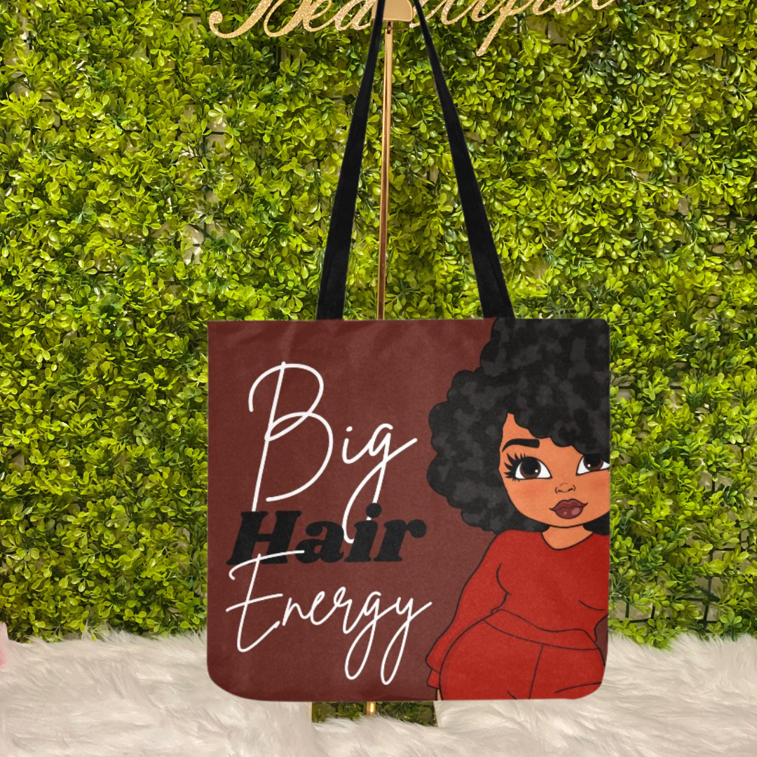 Reusable Shopping Bag - Big Hair Energy Brown