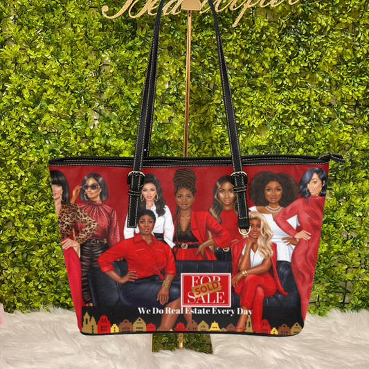 Real Estate Inspired Tote - Red