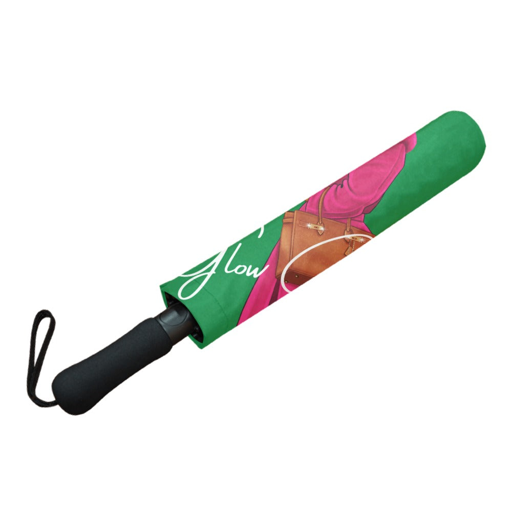 Umbrella - Glow Girl Glow - Pink and Green