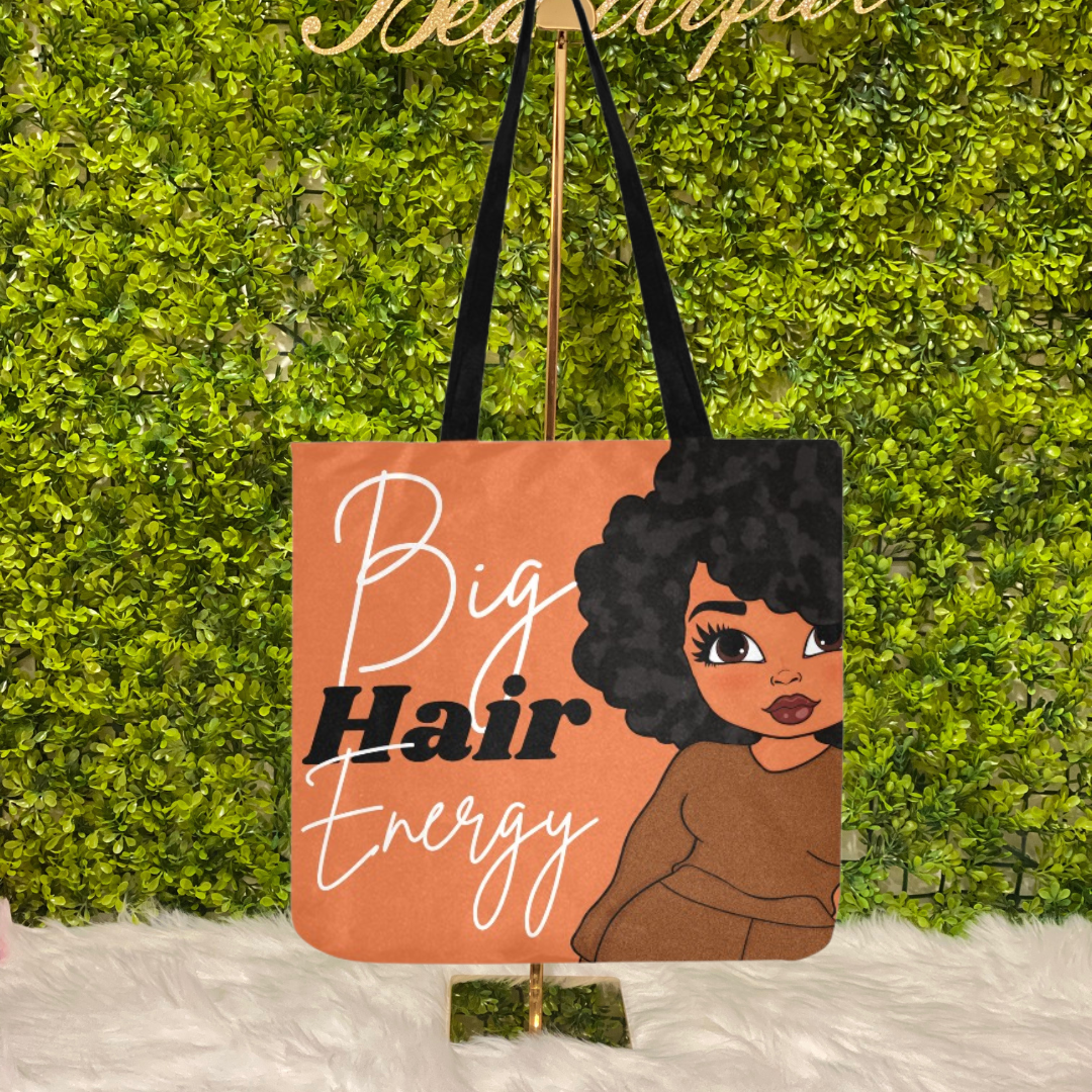 Reusable Shopping Bag - Big Hair Energy Orange