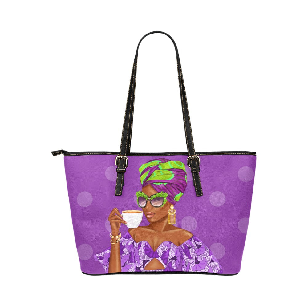 Tote - Purple Polka Dot Diva