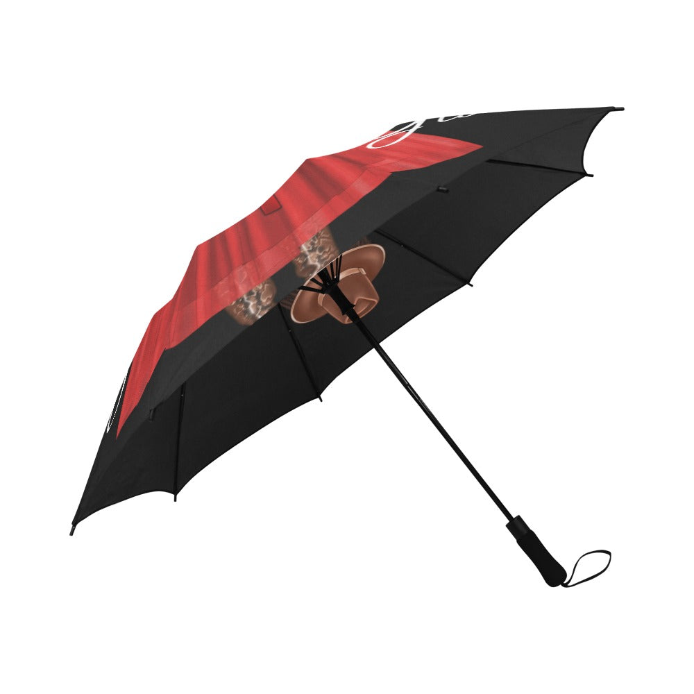 Umbrella - Glow Girl Glow - Red and Black