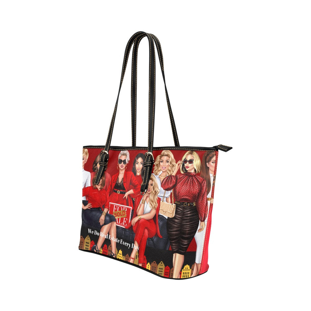 Real Estate Inspired Tote - Red II